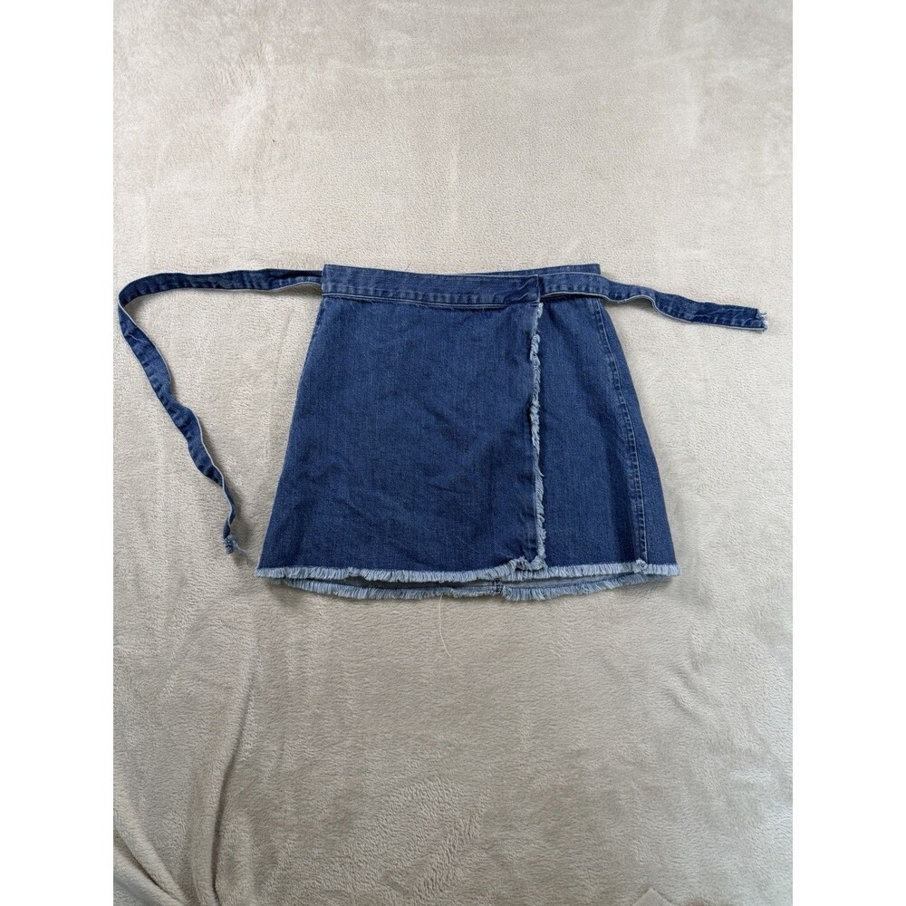 Madewell Denim Wrap Skirt Mini Size 2 y2k Retro Gilmore Girls Practical Magic